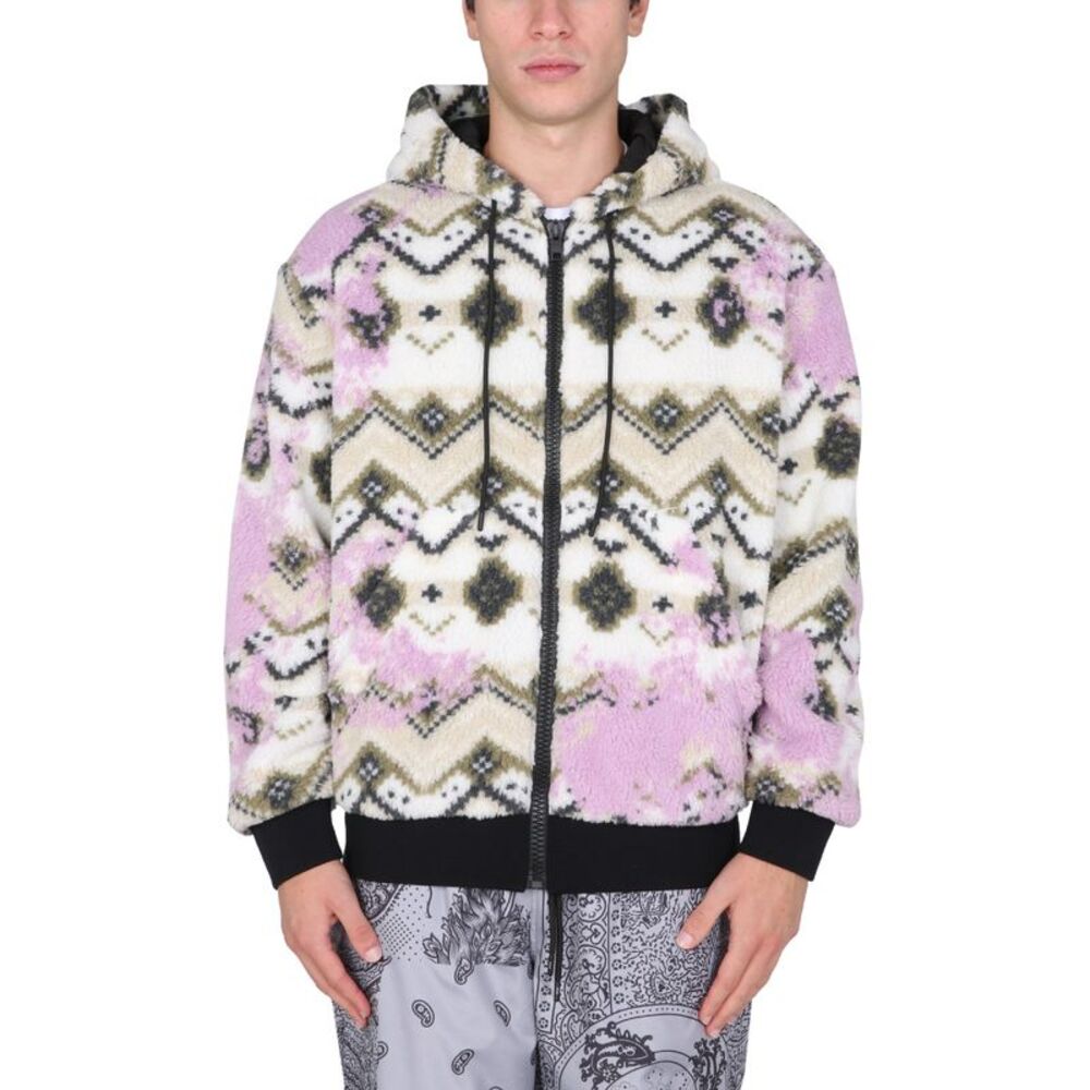 Msgm Men Fleece Sherpa Jacket